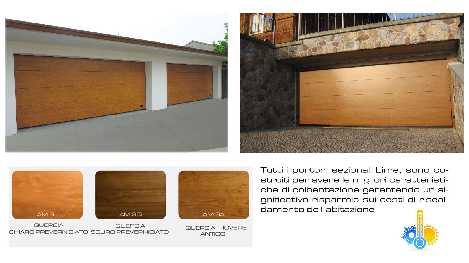 Portoni sezionali per garage modello Florida