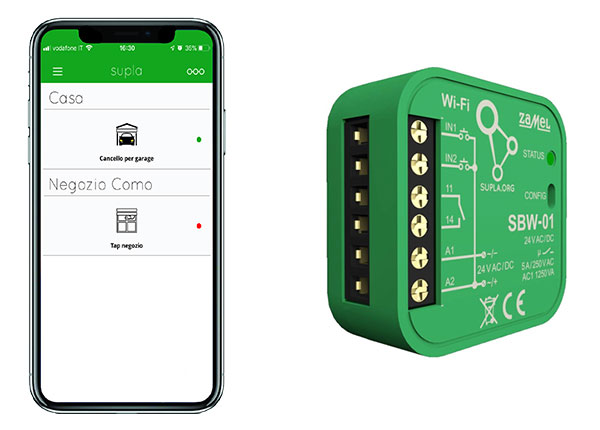 Lettroe Biometrico per apertura porta sezionale garage