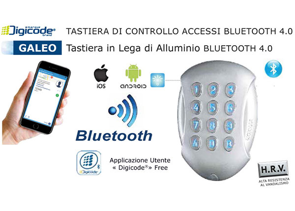 Lettroe Biometrico per apertura porta sezionale garage