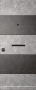 Rivestimento in alluminio per porta blindata, variante 19
