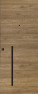 Rivestimento impiallacciato in essenza per porta blindata, variante 1