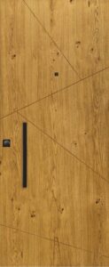 Rivestimento impiallacciato in essenza per porta blindata, variante 2