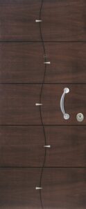Rivestimento pantografato con inserti per porta blindata, variante 4