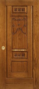 Rivestimento in legno massello per porta blindata, variante 15