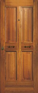Rivestimento in legno massello per porta blindata, variante 18