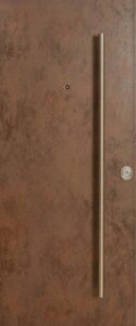 Rivestimento effetto pietra o lamina metallica per porta blindata, variante 9